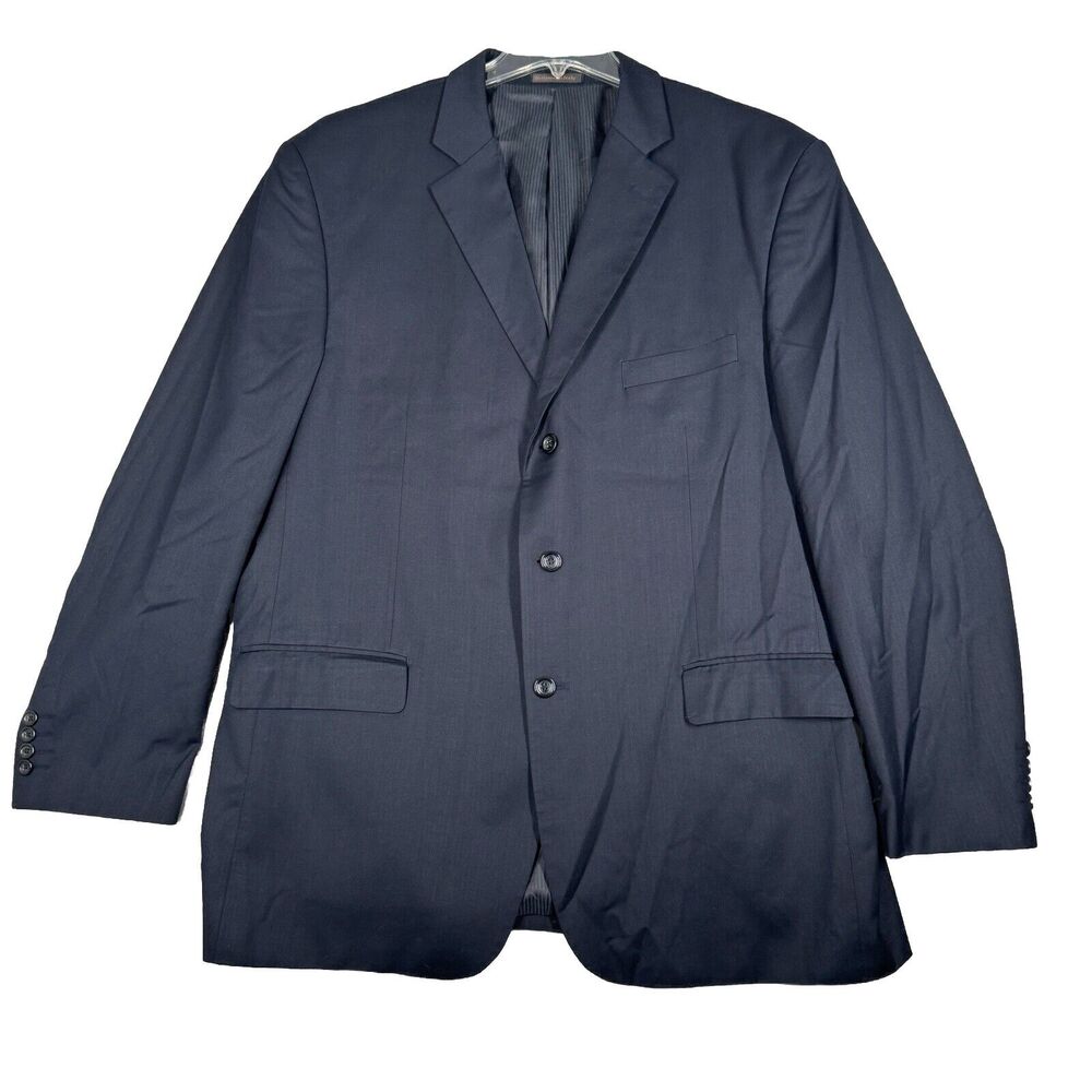 Vinci Blazer Mens 48L Gray Suit Jacket Neutral Preppy Business‎ Wedding Groom